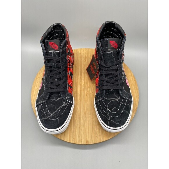 Vans Shoes Mens 10 Stranger Things SK8-Hi High Top Reissue Skate Sneakers Black - Picture 8 of 16
